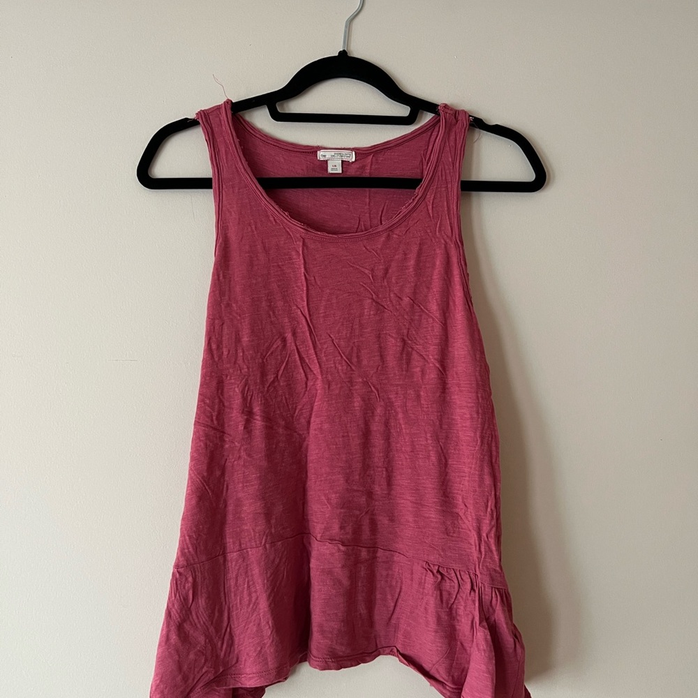 Gap Cotton Pastel Red Tank Top A line